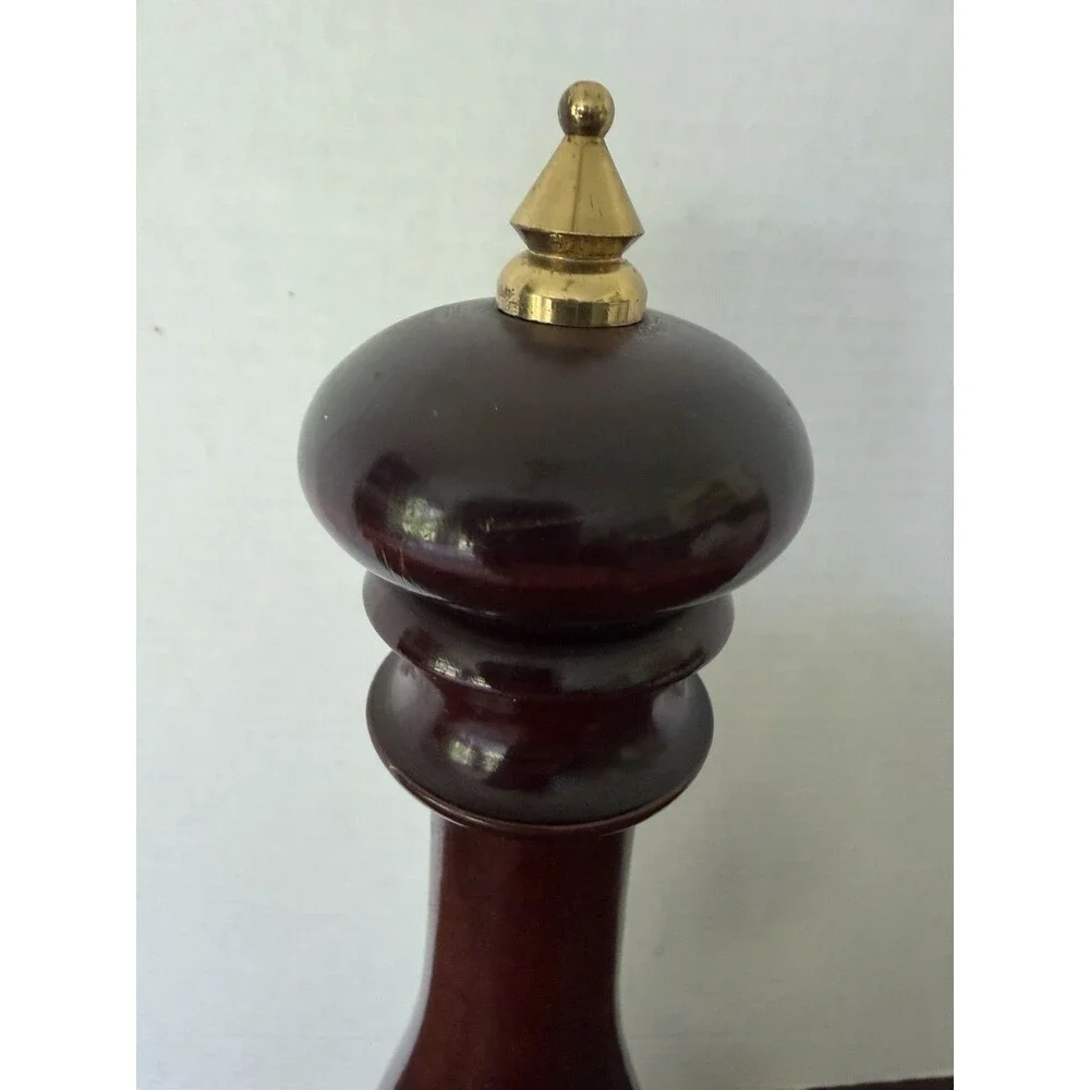Vintage CC Italian Wood Pepper Grinder Mill Italy 15”